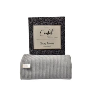 Gray absorbent towel