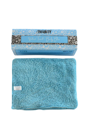 Velvet towel - Baby Blue