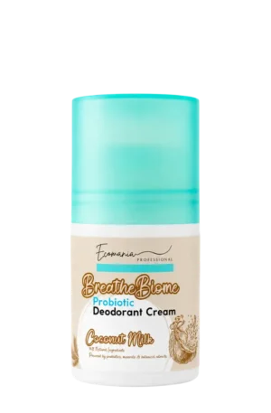 (1705C) Probiotic Deodorant Cream Coconut Milk - كريم مزيل العرق البروبيوتيك حليب جوز الهند